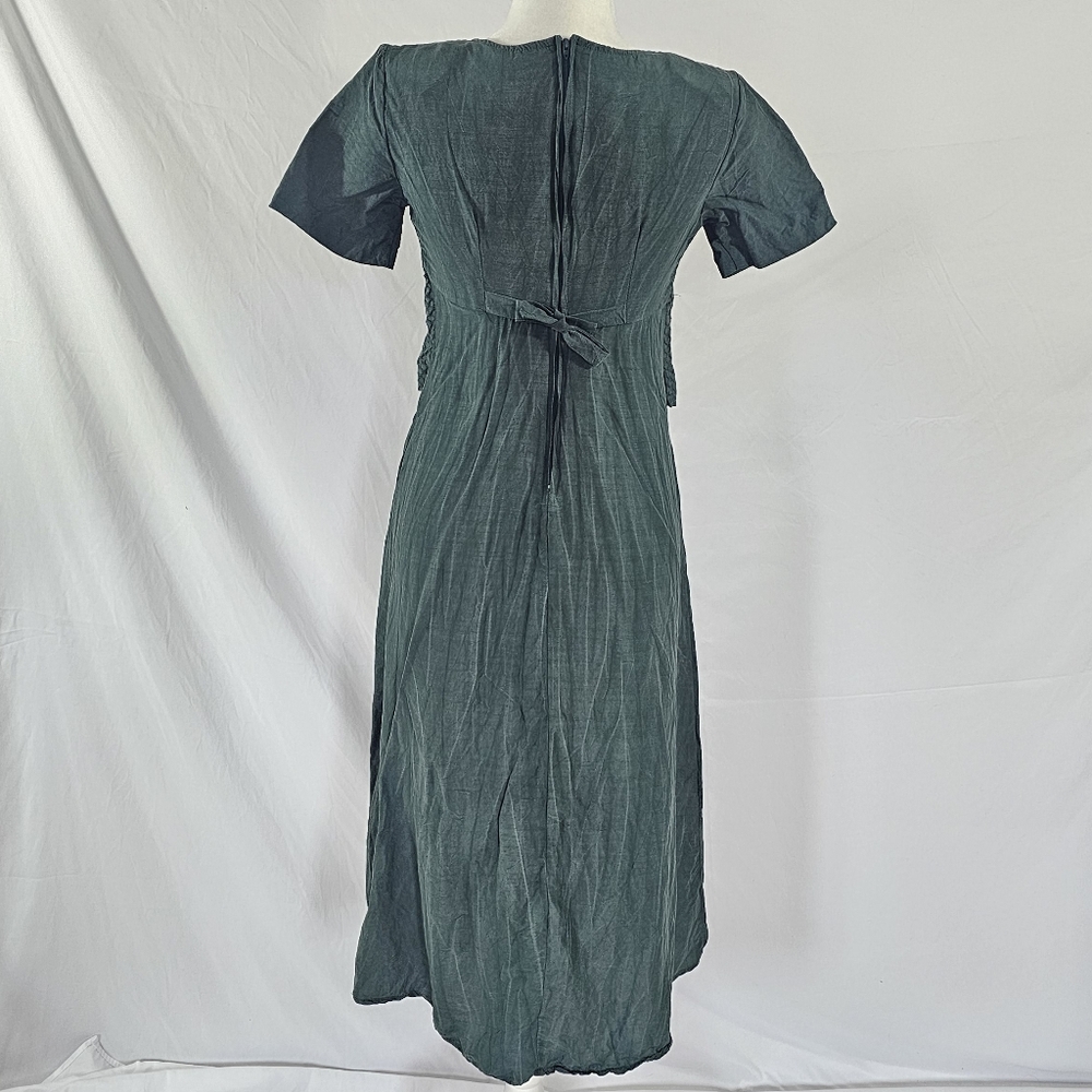 Vintage Rabbit Rabbit Rabbit Designs Button Front Dress - Picture 7 of 13